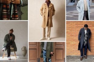 men's long coat outfits 2024