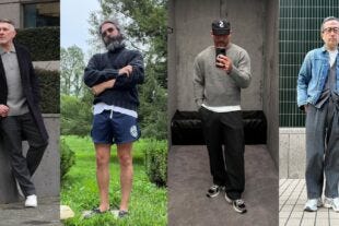 men's grey sweater outfits